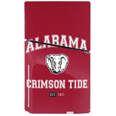 University of Alabama Crimson Tide Basketball PS5 Slim Disk Bundle Skin
