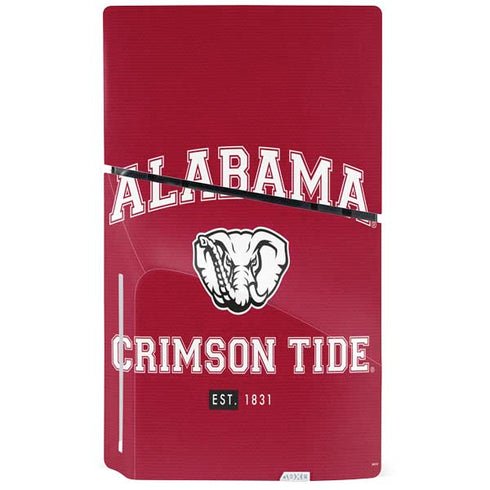 University of Alabama Crimson Tide Basketball PS5 Slim Disk Console Skin
