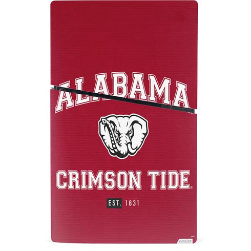 University of Alabama Crimson Tide Basketball PS5 Slim Digital Edition Console Skin