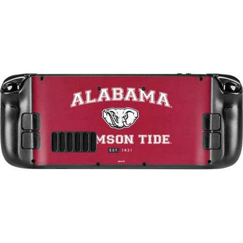 University of Alabama Crimson Tide Basketball Steam Deck Handheld Gaming Computer Skin