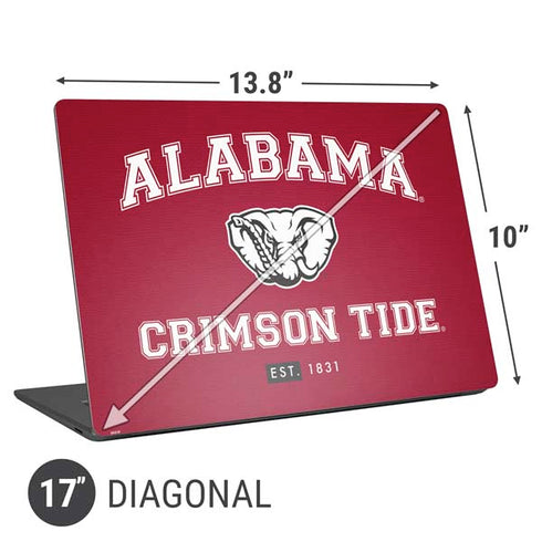 University of Alabama Crimson Tide Basketball Universal Laptop 17in (13.8 x 10in) Skin