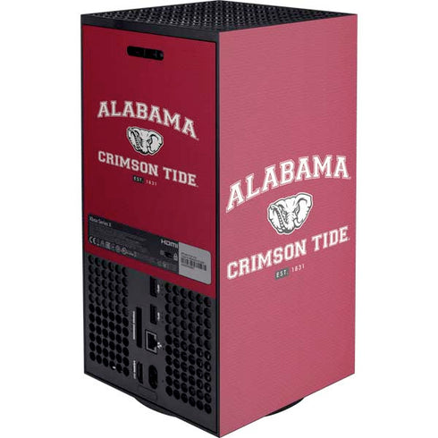 University of Alabama Crimson Tide Basketball Xbox Series X Console Skin