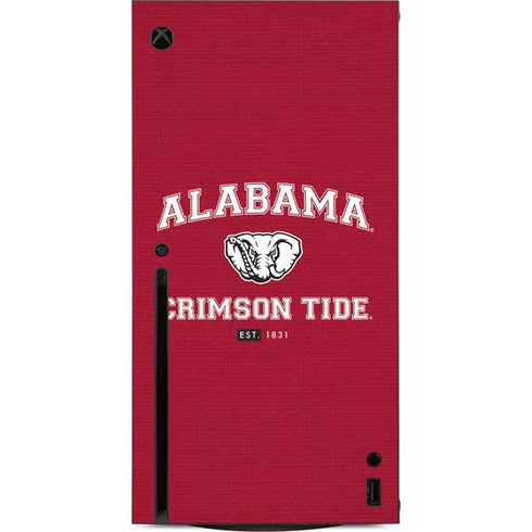 University of Alabama Crimson Tide Basketball Xbox Series X Console Skin