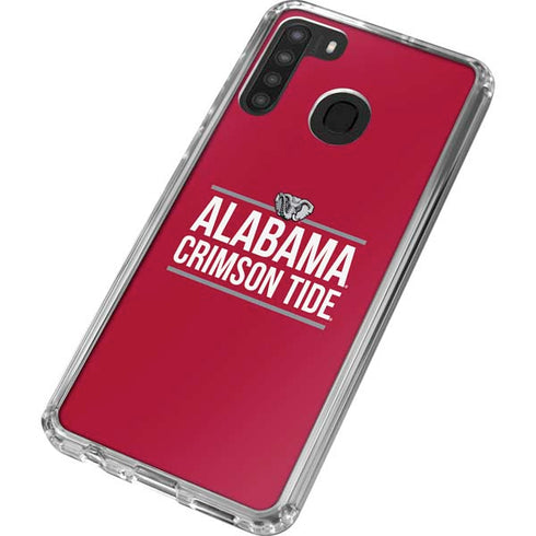 University of Alabama Crimson Tide Galaxy A21 Clear Case