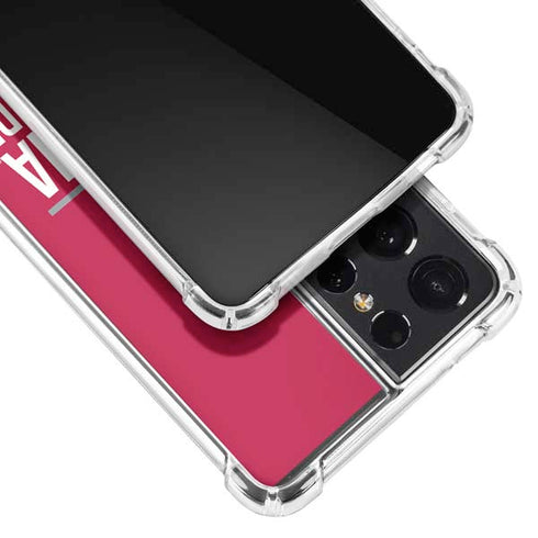 University of Alabama Crimson Tide Galaxy S21 Ultra 5G Clear Case