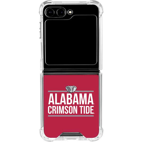 University of Alabama Crimson Tide Galaxy Z Flip5 5G Clear Case