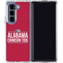 University of Alabama Crimson Tide Galaxy Z Fold5 5G Clear Case
