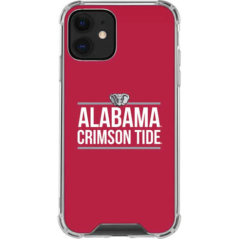 University of Alabama Crimson Tide iPhone 12 Clear Case
