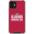 University of Alabama Crimson Tide iPhone 12 Clear Case