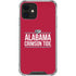 University of Alabama Crimson Tide iPhone 12 Mini Clear Case