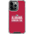 University of Alabama Crimson Tide iPhone 15 Pro Clear Case