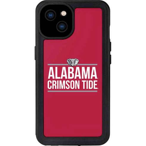 University of Alabama Crimson Tide iPhone 15 Plus Waterproof Case
