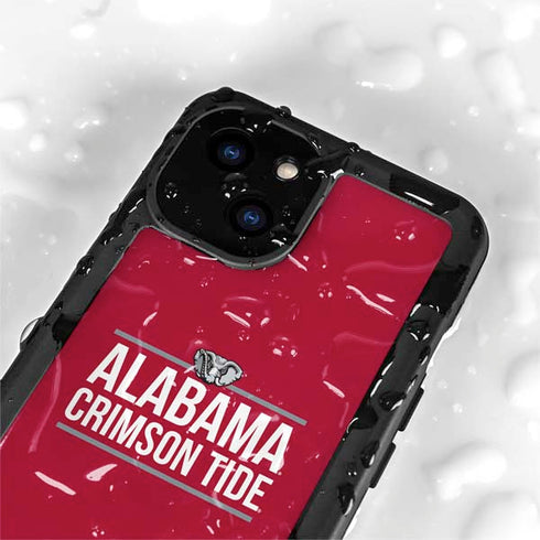 University of Alabama Crimson Tide iPhone 15 Waterproof Case