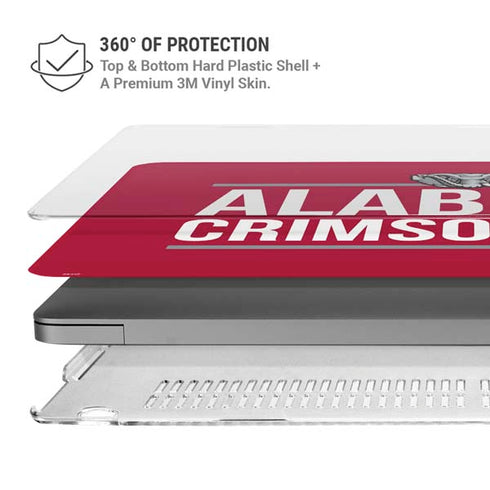 University of Alabama Crimson Tide MacBook Pro 16in (2021-25) Case plus Skin