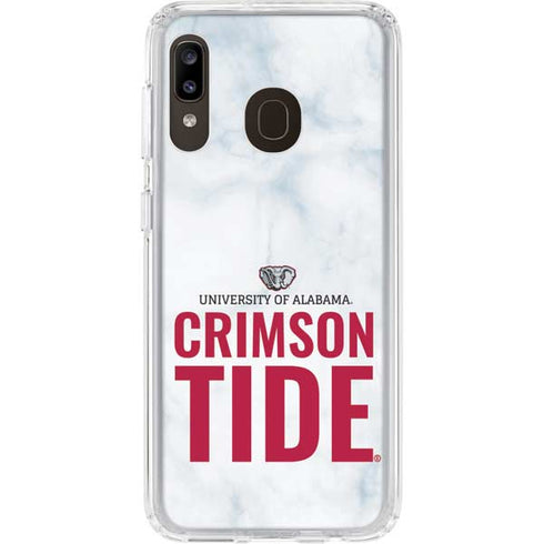 University of Alabama Crimson Tide Net Galaxy A20 Clear Case