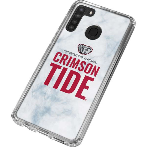 University of Alabama Crimson Tide Net Galaxy A21 Clear Case