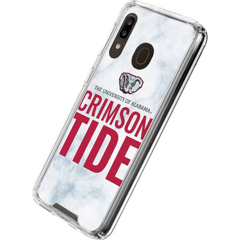 University of Alabama Crimson Tide Net Galaxy A30 Clear Case
