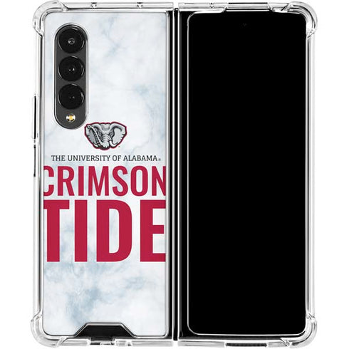 University of Alabama Crimson Tide Net Galaxy Z Fold4 5G Clear Case