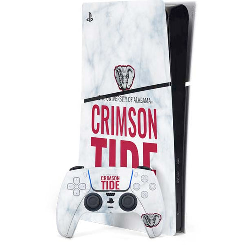 University of Alabama Crimson Tide Net PS5 Slim Digital Edition Console Skin