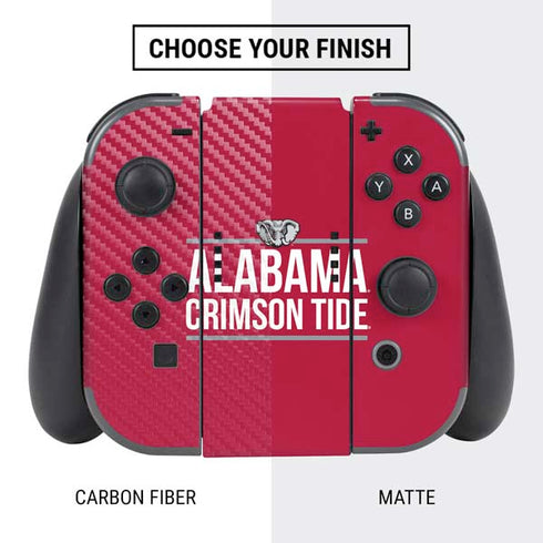 University of Alabama Crimson Tide Nintendo Switch Bundle Skin