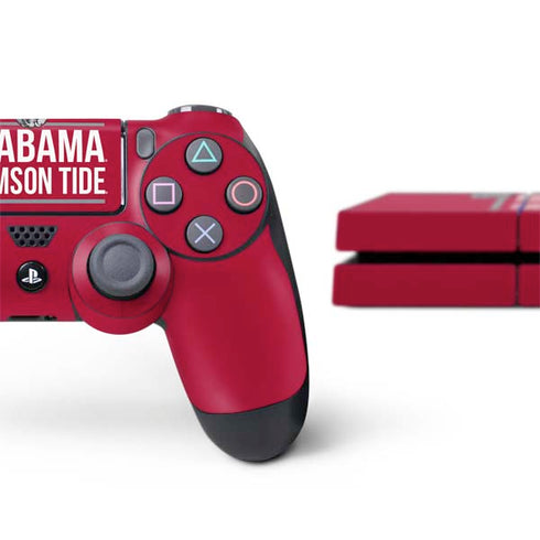University of Alabama Crimson Tide PS4 Console and Controller Bundle Skin