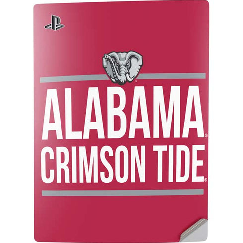 University of Alabama Crimson Tide PS5 Digital Edition Console Skin