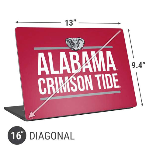 University of Alabama Crimson Tide Universal Laptop 16in (13 x 9.4in) Skin