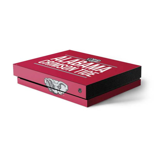 University of Alabama Crimson Tide Xbox One X Console Skin