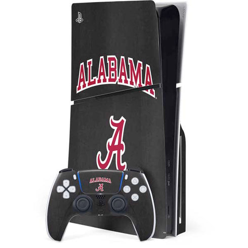 University of Alabama Logo PS5 Slim Disk Bundle Skin