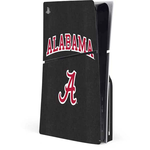 University of Alabama Logo PS5 Slim Disk Console Skin