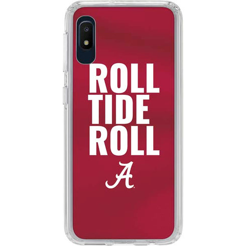 University of Alabama Roll Tide Roll Galaxy A10e Clear Case