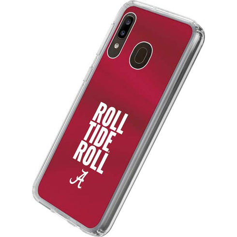 University of Alabama Roll Tide Roll Galaxy A20 Clear Case