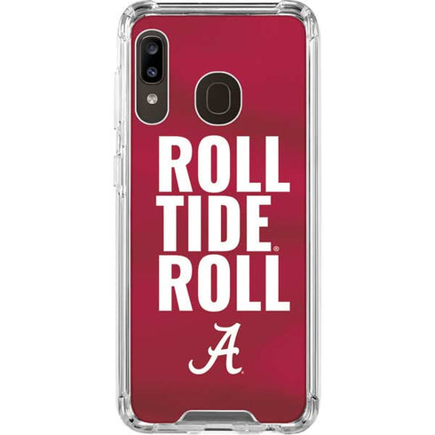 University of Alabama Roll Tide Roll Galaxy A30 Clear Case