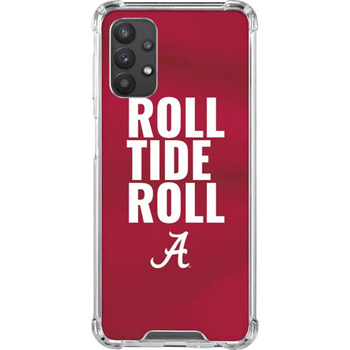 University of Alabama Roll Tide Roll Galaxy A32 5G Clear Case