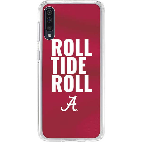 University of Alabama Roll Tide Roll Galaxy A50 Clear Case
