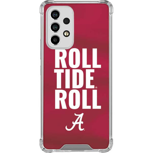 University of Alabama Roll Tide Roll Galaxy A53 5G Clear Case