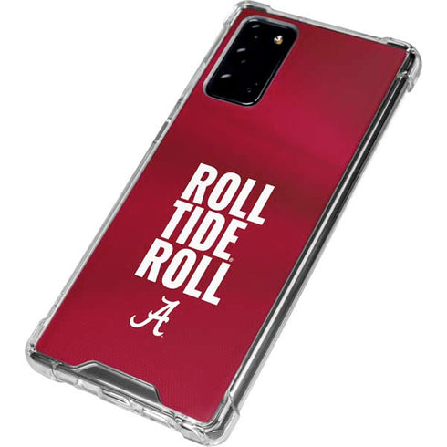 University of Alabama Roll Tide Roll Galaxy Note20 5G Clear Case