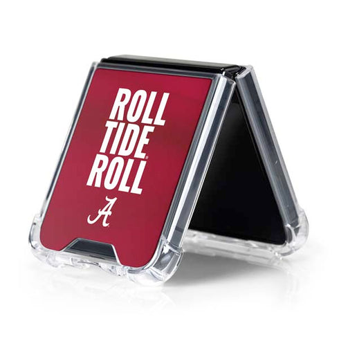 University of Alabama Roll Tide Roll Galaxy Z Flip5 5G Clear Case