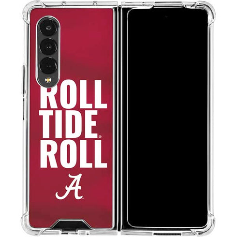 University of Alabama Roll Tide Roll Galaxy Z Fold4 5G Clear Case
