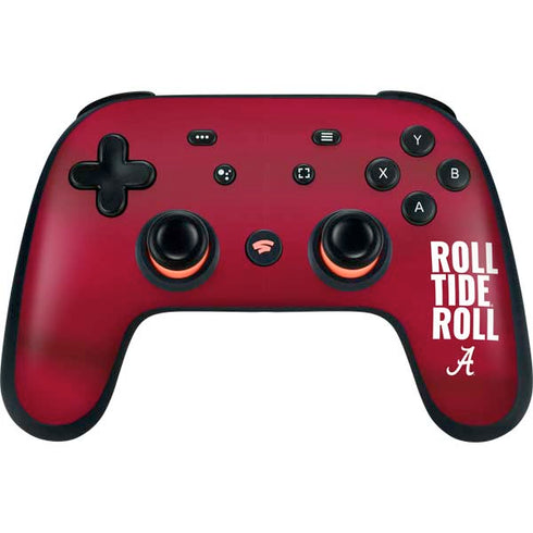 University of Alabama Roll Tide Roll Google Stadia Controller Skin