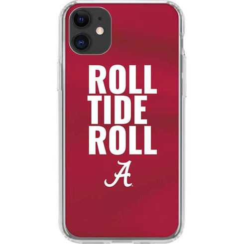 University of Alabama Roll Tide Roll iPhone 11 Clear Case