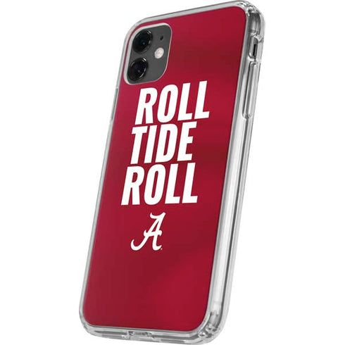 University of Alabama Roll Tide Roll iPhone 11 Clear Case