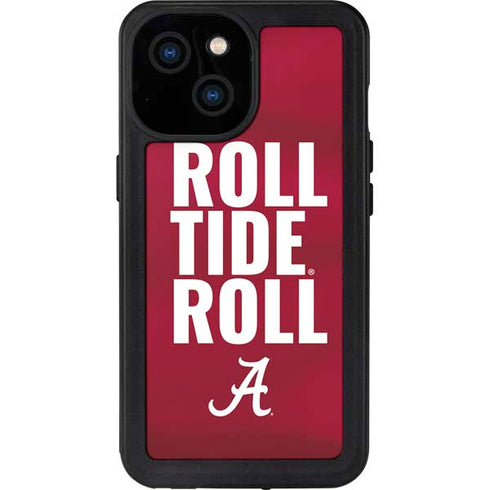 University of Alabama Roll Tide Roll iPhone 13 Mini Waterproof Case
