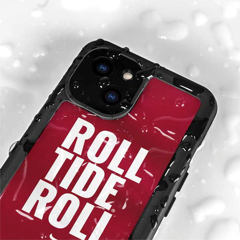 University of Alabama Roll Tide Roll iPhone 13 Mini Waterproof Case