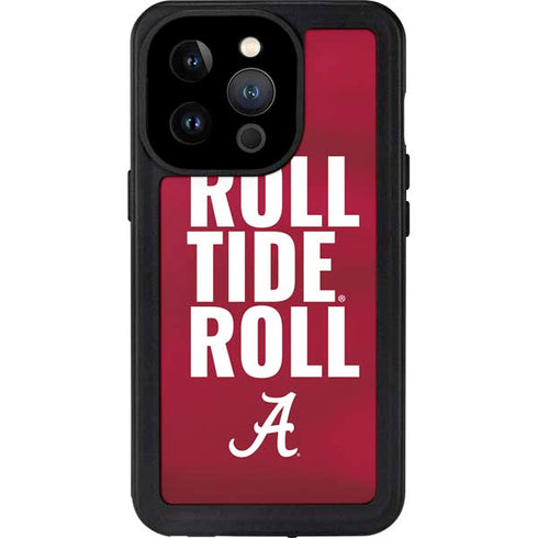 University of Alabama Roll Tide Roll iPhone 15 Pro Waterproof Case