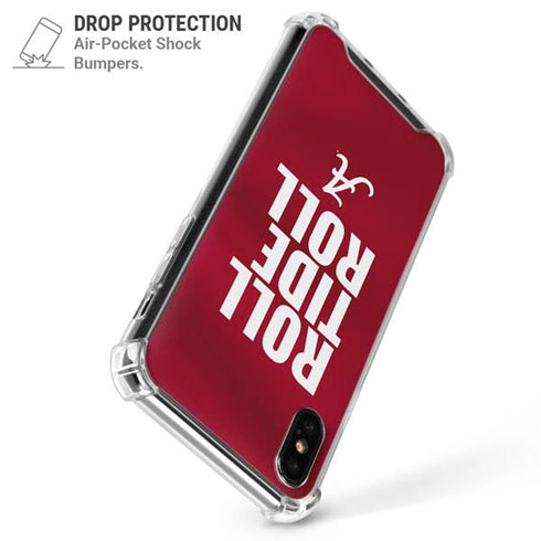 University of Alabama Roll Tide Roll iPhone XS Max Clear Case