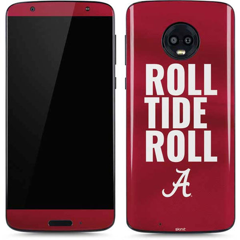 University of Alabama Roll Tide Roll Moto G6 Skin