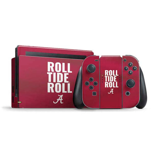 University of Alabama Roll Tide Roll Nintendo Switch Bundle Skin
