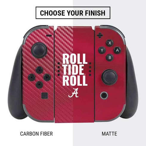 University of Alabama Roll Tide Roll Nintendo Switch Bundle Skin