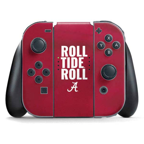University of Alabama Roll Tide Roll Nintendo Switch (2017-2021) Joy-Con Controller Skin